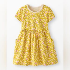 HANNA ANDERSSon Short Sleeve Cotton 6 7 Girls Children’s Dress Yellow Polka Dot